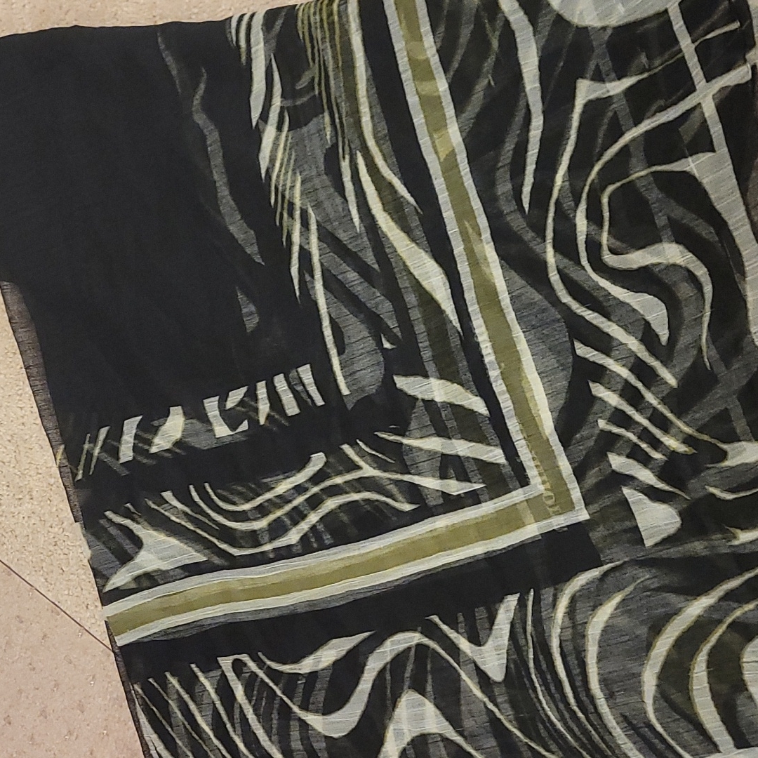 Patterned Silk Wrap/Scarf